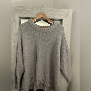 Aerie sweater, oversized, gray